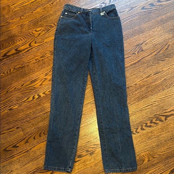 St. John Sport by Marie Gray Women’s 4 Dark Blue Straight Leg Jeans - Picture 1 of 4